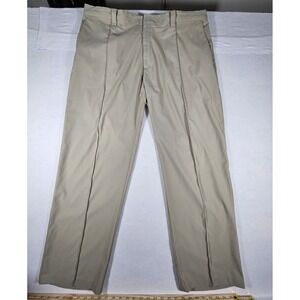 Nike Tiger Woods Collection Golf Pants Mens 42x32 Tan Khaki Nike FIT DRY Trouser
